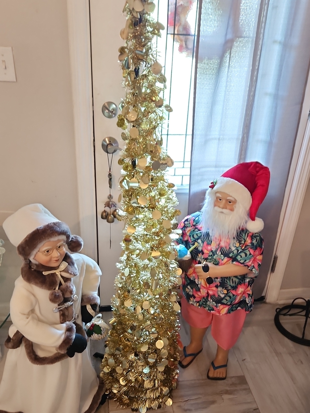Target Gold Tinsel Holiday Garland with Shiny Discs